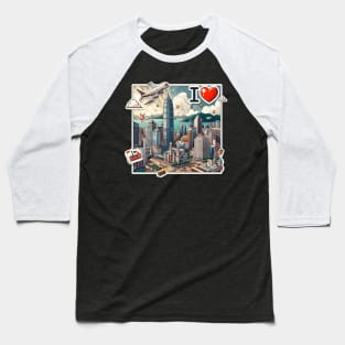 I Love Hong Kong Baseball T-Shirt